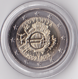 2 Euro Gedenkmnze Slowenien Euro Bargeld 2012