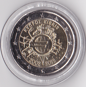 2 Euro Gedenkmnze Zypern Euro Bargeld 2012