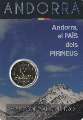 2 Euro Gedenkmnze Andorra 2017