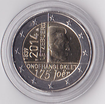 2 Euro Gedenkmnze Luxemburg 2014