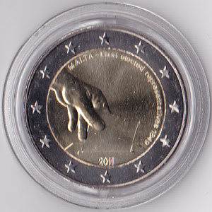 2 Euro Gedenkmnze Malta 2011