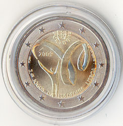 2 Euro Gedenkmnze Portugal 2009