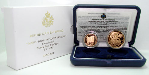 San Marino 20+50 Euro Gold 2004 PP