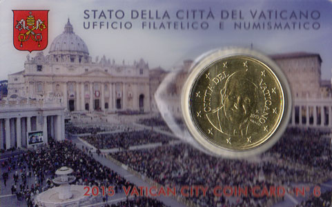 Vatikan 50 Cent Coincard 2015