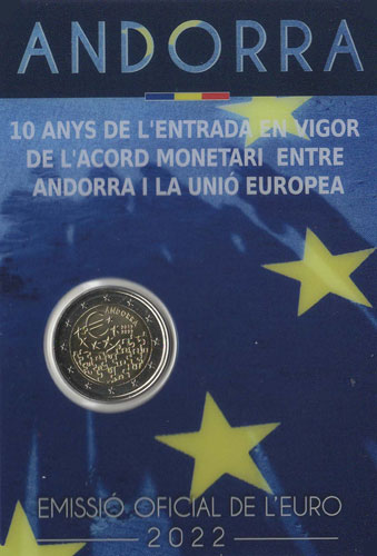 2 Euro Gedenkmünze Andorra 2022