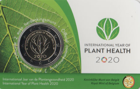 2 Euro Gedenkmnze Belgien 2020 Coincard