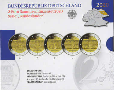 2 Euro Gedenkmnzen Deutschland 2020 PP