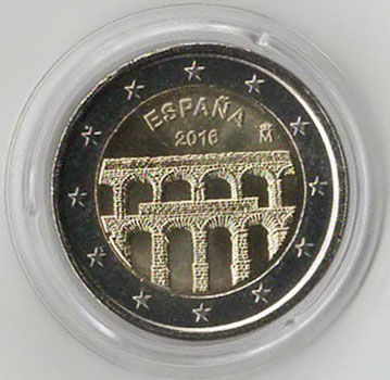 2 Euro Gedenkmnze Spanien 2016