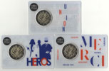 3 x 2 Euro Gedenkmünze Frankreich 2020 Coincard