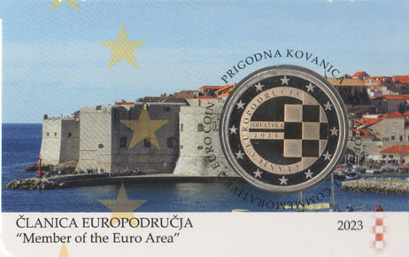 2 Euro Gedenkmnze Kroatien 2023 PP Coincard
