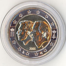 2 Euro Gedenkmnze Belgien 2005