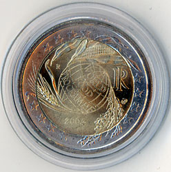 2 Euro Gedenkmnze Italien 2004