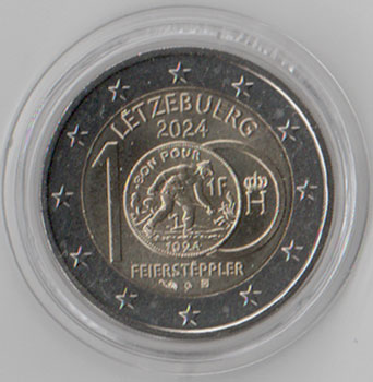 2 Euro Gedenkmnze Luxemburg 2024