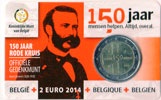 2 Euro Gedenkmünze Belgien 2014 Coincard