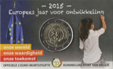 2 Euro Gedenkmünze Belgien 2015 Coincard