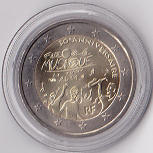 2 Euro Gedenkmnze Frankreich 2011