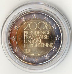 2 Euro Gedenkmnze Frankreich 2008