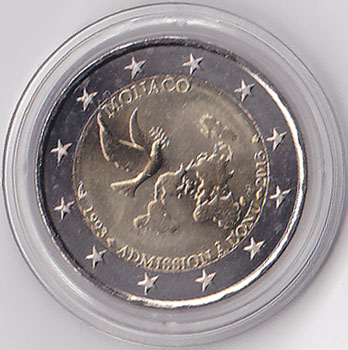 2 Euro Gedenkmnze Monaco 2013