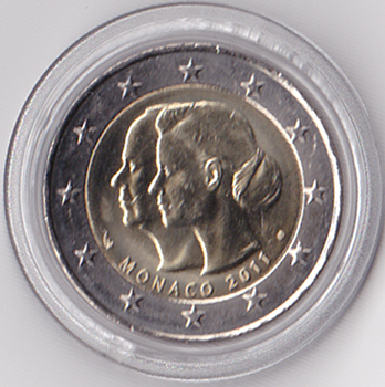 2 Euro Gedenkmnze Monaco 2011