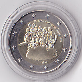 2 Euro Gedenkmnze Malta 2013