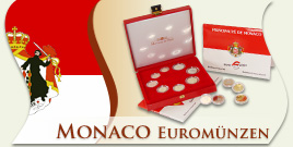 Monaco Euromünzen, Euro Münzen Monaco, 2 Euro Monaco Münzen