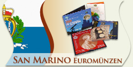 San Marino Euromünzen, Euro Münzen San Marino, 2 Euro San Marino Münzen